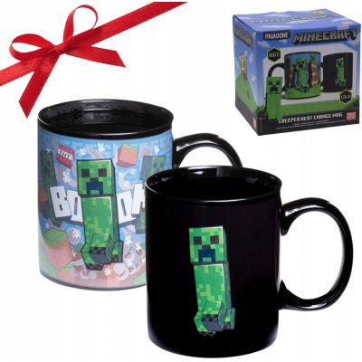 Paladone Hrnek Minecraft Creeper měnící se 300 ml – Sleviste.cz