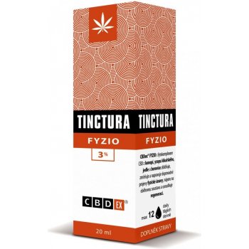 CBDex CBD Tinctura fyzio 3% 20 ml