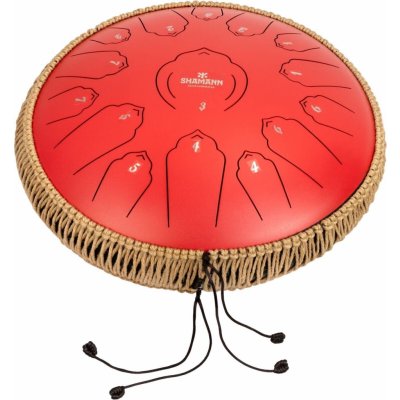 Shamann 14" 15 Notes C Major Red Tongue Drum – Zboží Mobilmania