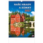 Nástěnný Naše hrady a zámky na zeď Česká republika 2027 – Hledejceny.cz
