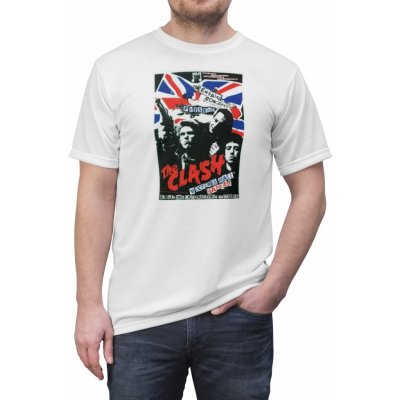 Retro tričko The Clash II bílá