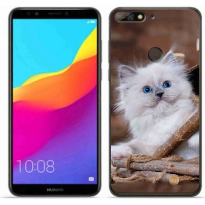 Pouzdro mmCase Gelové Huawei Y7 Prime 2018 - bílé kotě – Zboží Mobilmania