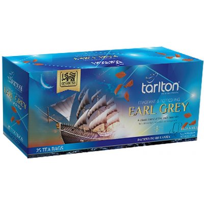 Tarlton Venture Tea Black Earl Grey nepřebal 25 x 2 g – Hledejceny.cz