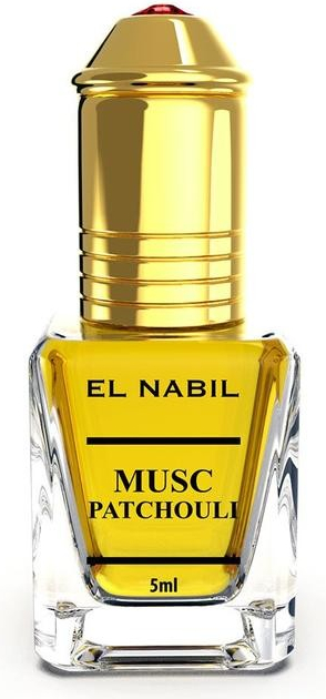 El Nabil musc patouchli parfémovaný olej unisex 5 ml roll-on