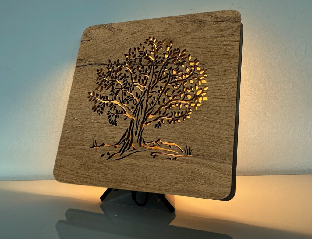 Li-Go Lípa lampa 31x31cm dub B 3777