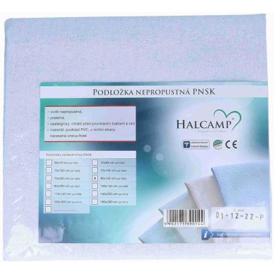 Nepropustná podložka HALCAMP 90x140 cm světle modrá – Zboží Dáma