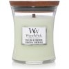 Svíčka WoodWick Fig Leaf & Tuberose 85 g