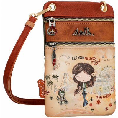 Anekke malá crossbody taška Peace & Love Camel – Zbozi.Blesk.cz