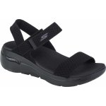 ČERNÉ DÁMSKÉ SANDÁLY SKECHERS GO WALK ARCH FIT SANDAL POLISHED 140264 BBK – Zboží Dáma