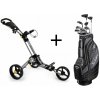 Golfový set Callaway Solaire Black dámský set pravý + ruční vozík iCart Go