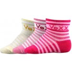 VoXX ponožky Fredíček mix pruhy 3 páry růžová – Hledejceny.cz