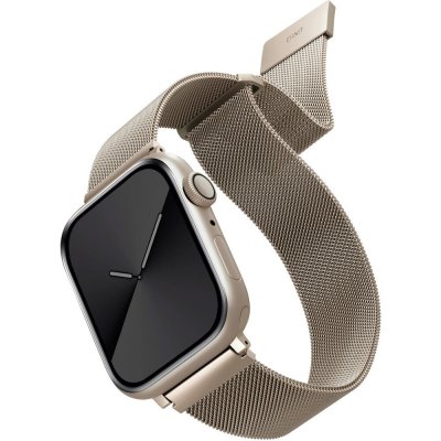 UNIQ strap Dante Apple Watch Series 4/5/6/7/SE 38/40/41mm. Stainless Steel starlight UNIQ-41MM-DANSLGT – Zboží Živě