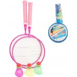 Teddies Badminton sada dětská kov/plast 2 pálky + 3 košíčky 2 barvy v síťce 23x45x6cm – Zboží Živě