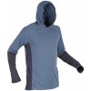 Rybářské tričko, svetr, mikina Caperlan rybářské tričko s kapucí s UV ochranou 500 modré