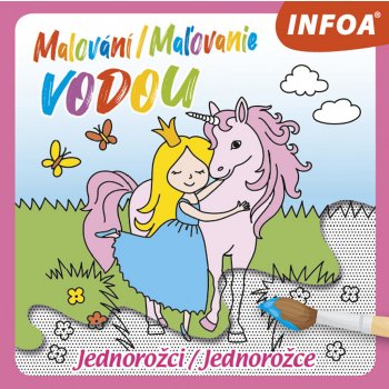 Maľovanie vodou Jednorožci