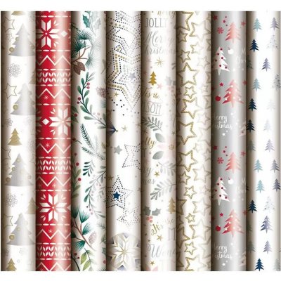 Balící papír vánoční role 1000x70 mix č.6 – Zboží Živě