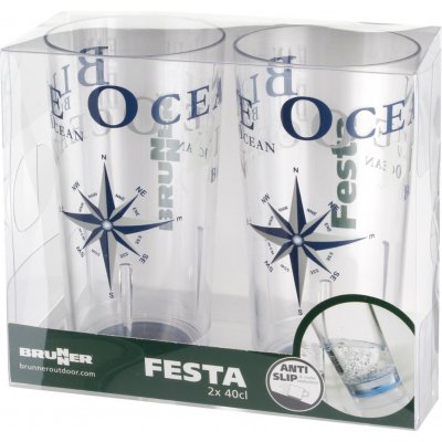 Brunner Sklenice Blue Ocean 2 x 400 ml – Zbozi.Blesk.cz