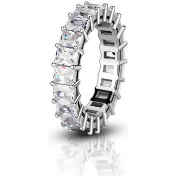 Emporial stříbrný rhodiovaný prsten Křišťálový klenot MA MR1004 SILVER