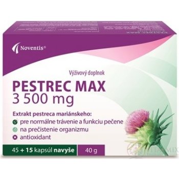 Noventis Ostropestřec Max 3500 mg 45+15 kapslí