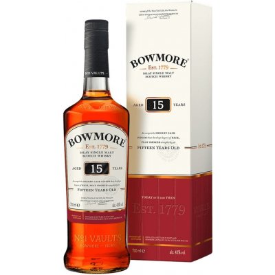 Bowmore Darkest 15y 43% 0,7 l (holá láhev) – Hledejceny.cz