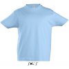 Dětské tričko SOL'S dětské tričko z těžké bavlny Imperial modrá nebeská