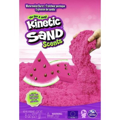 Spin Master Kinetic Sand kinetický písek voňavý růžová Meloun 227 g – Hledejceny.cz