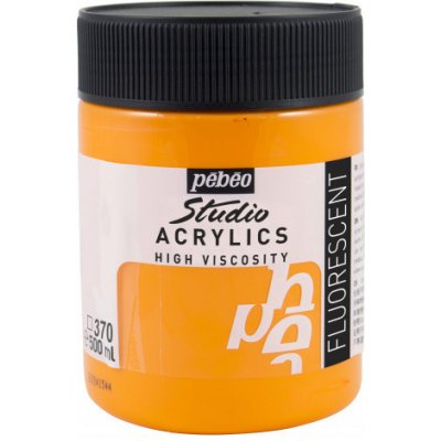 Pébéo Studio Acrylics Akrylová barva 370 Fluorescent orange 500 ml – Hledejceny.cz