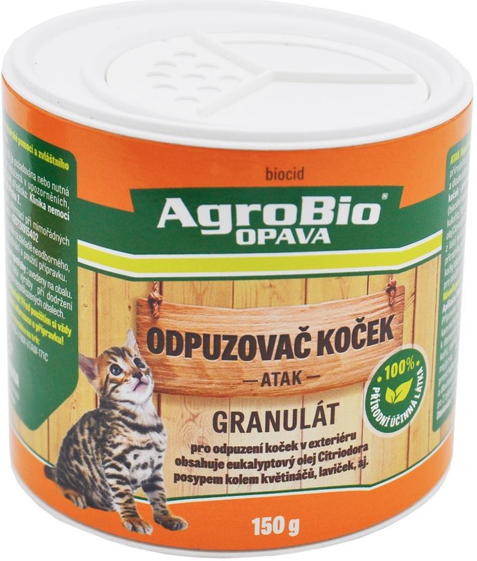 Odpuzovač koček AgroBio Atak 150g