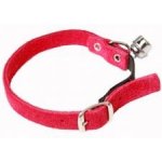 Profizoo Obojek CAT semišová kůže 10 mm x 30 cm – Zboží Mobilmania