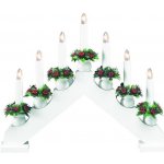 Markslöjd 8314,120 LED Vánoční svícen TOMAS 7xE10 3W 230V červený ML0085 – Hledejceny.cz