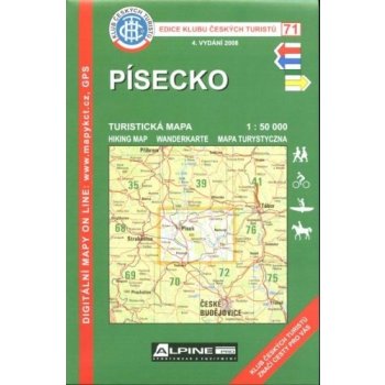 Písecko mapa 1:50 000 č. 71