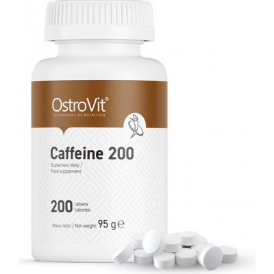 OstroVit CAFFEINE 200 200 tablet – Zboží Mobilmania