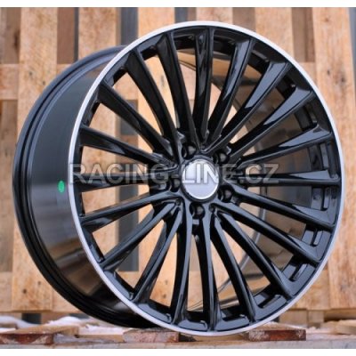 Racing Line Y5909B 8,5x20 5x112 ET34,5 black polished rim – Hledejceny.cz