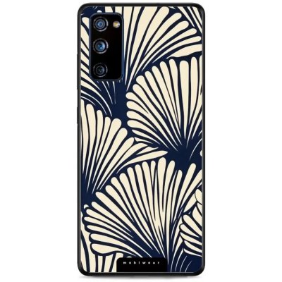 Mobiwear Glossy - Samsung Galaxy S20 FE - GA41G Béžové květy na modré – Zbozi.Blesk.cz