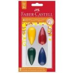 Faber Castell Plastové pastelky voskovky do dlaně 4ks – Zbozi.Blesk.cz