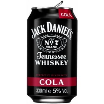 Jack Daniels & Cola 5% 0,33 l (plech)