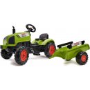 FALK Šlapací traktor 2041C Claas Arion s vlečkou a otevírací kapotou