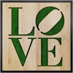 Green Deco Mechový obraz LOVE, 50 × 50 cm OB-23102 – Sleviste.cz