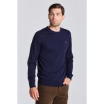 Gant Cotton Cashmere C-neck modrá – Zboží Mobilmania