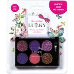 EP line LUKKY Paletové oční stíny dětské se třpytkami a štětcem 6 odstínů fialová – Sleviste.cz