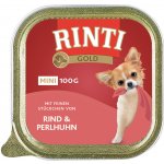 Finnern Rinti Gold Mini Hovězí & perlička 6 x 100 g – Hledejceny.cz