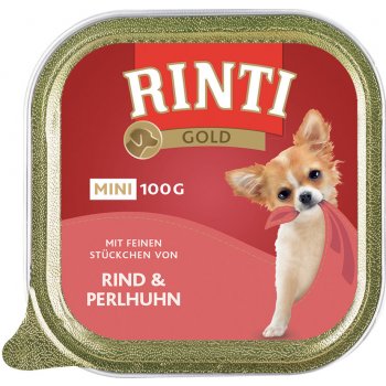 Finnern Rinti Gold Mini Hovězí & perlička 6 x 100 g