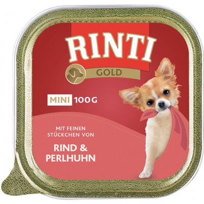 Finnern Rinti Gold Mini Hovězí & perlička 6 x 100 g – Hledejceny.cz