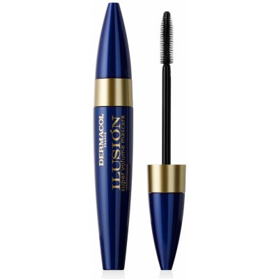 Dermacol Super objemová řasenka Ilusión Super Volume Mascara Black 11 ml – Zboží Dáma