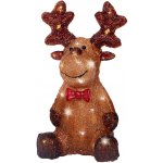 Lumineo Světelná figurka sob 30 LED studená bílá, 15 x 17 x 28 cm – Hledejceny.cz