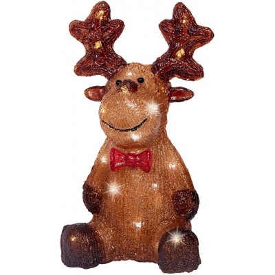 Lumineo Světelná figurka sob 30 LED studená bílá, 15 x 17 x 28 cm – Hledejceny.cz