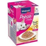 Vitakraft Poésie Création kuře, krůta, hovězí v omáčce 6 x 85 g – Hledejceny.cz