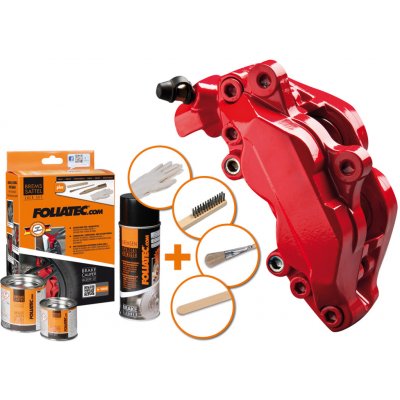 Foliatec dvousložková barva na brzdy, červená (Racing rosso) | Zboží Auto