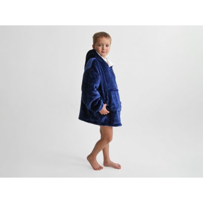 XPOSE Dětská mikinová deka s beránkem malá tmavě modrá – Zboží Mobilmania