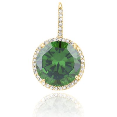 JVD Dámský stříbrný pozlacený přívěsek se smaragdem SVLP0471SH2GZ00 – Hledejceny.cz